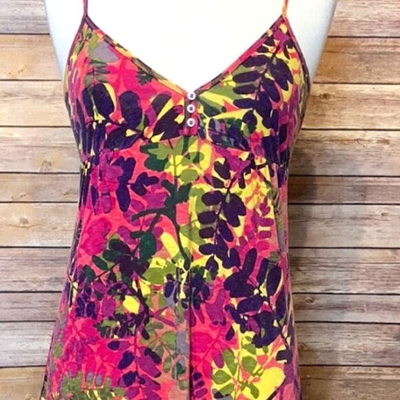 Lucky Brand Tropical Palm Trees Flowy Tunic - Picture 2 of 7